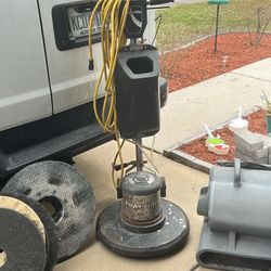 Power Flight Commercial Buffer And Floor Fan 