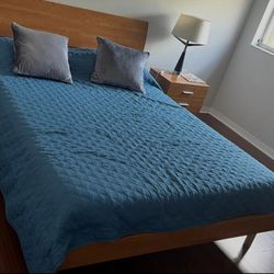 Queen Bed for Sale with Nightstand