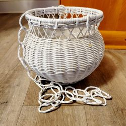 Wicker Hanging Planter