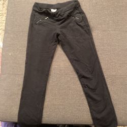 Girls black stretch pants
