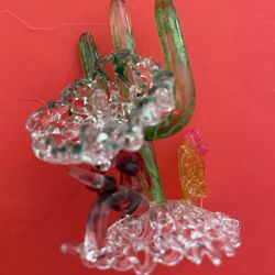Various handblown glass figurines