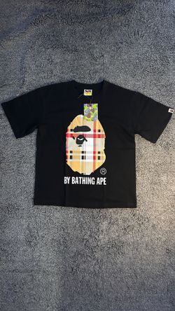 BAPE Black and White Burberry Tees
