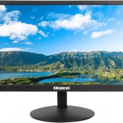 SKitphrati 17 inch PC Monitor LED Monitor 1440x900, 60HZ, 5Ms, 16:10, Viewing Angle 95°(Horizontal),TN Panel, VESA Wall Mountable, VGA & HDMI Port, Bl
