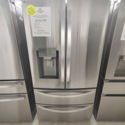 $1499(MSRP$3499, Save $2000) LG French Door 4 Door Refrigerator With Door Cooling+ and Craft Ice
