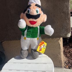 Vintage 1988 Super Mario Brothers Luigi Plush Acme  24