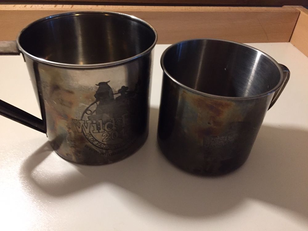 Vintage Silver Mugs Set Of Two 