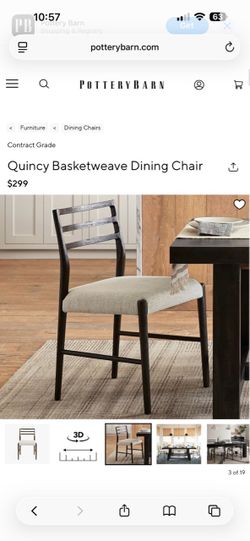 Quincy Basketweave Dining Chairs