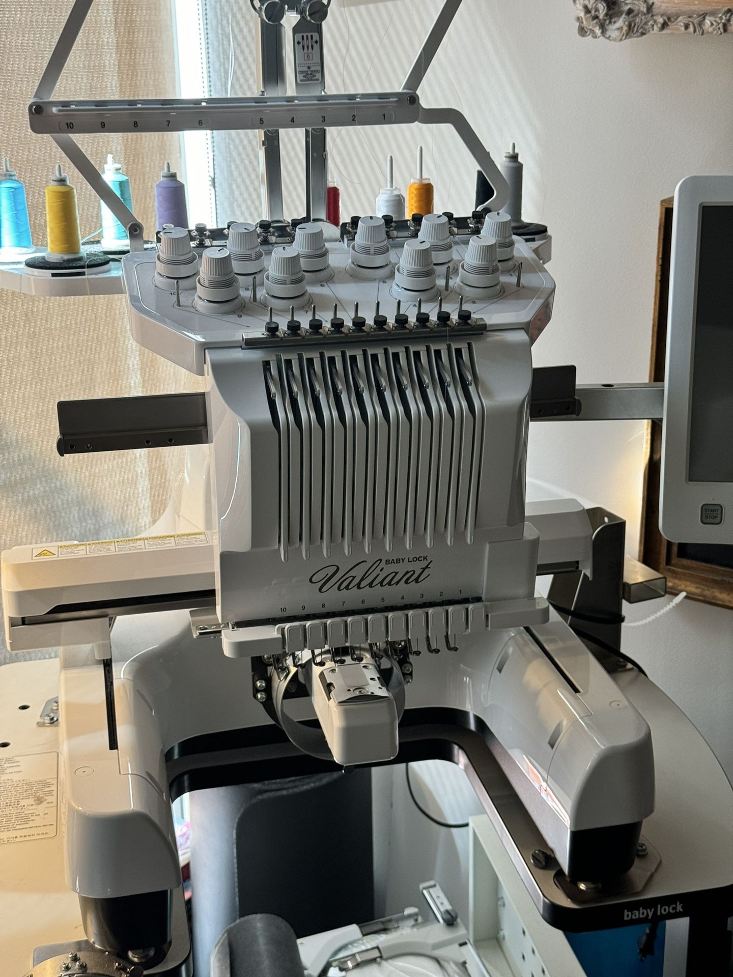 10 Needle Embroidery Machine Baby lock valiant