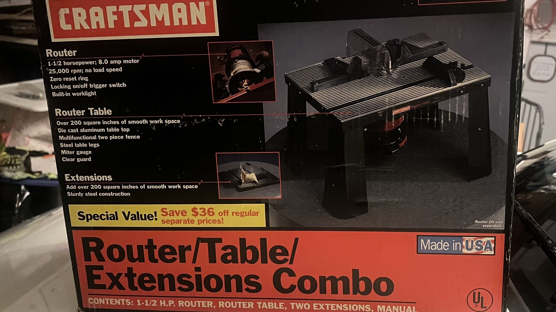 New Router/Table/Extensions Combo