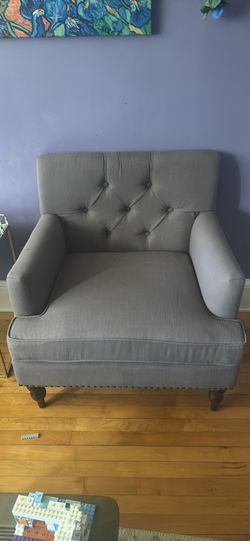 Bed bath & Beyond Malone Charcoal Grey Club Chair by Christopher Knight Home - Charcoal+30"W