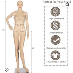 New!! Mannequin Doll Lady Woman Model Clothes Clothing Tailor Retail Tailor Sewing Photoshoot Pictures Dresses Dress 