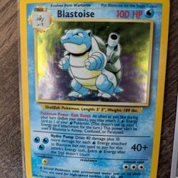 Pokemon Base Set Blastoise 02/102