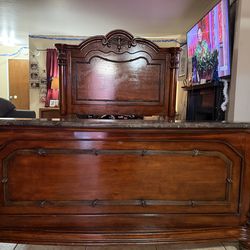 Big King Size Wood Bed Frame