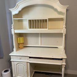 Antique Ivory Bedroom Furniture Set Of 6 Pieces