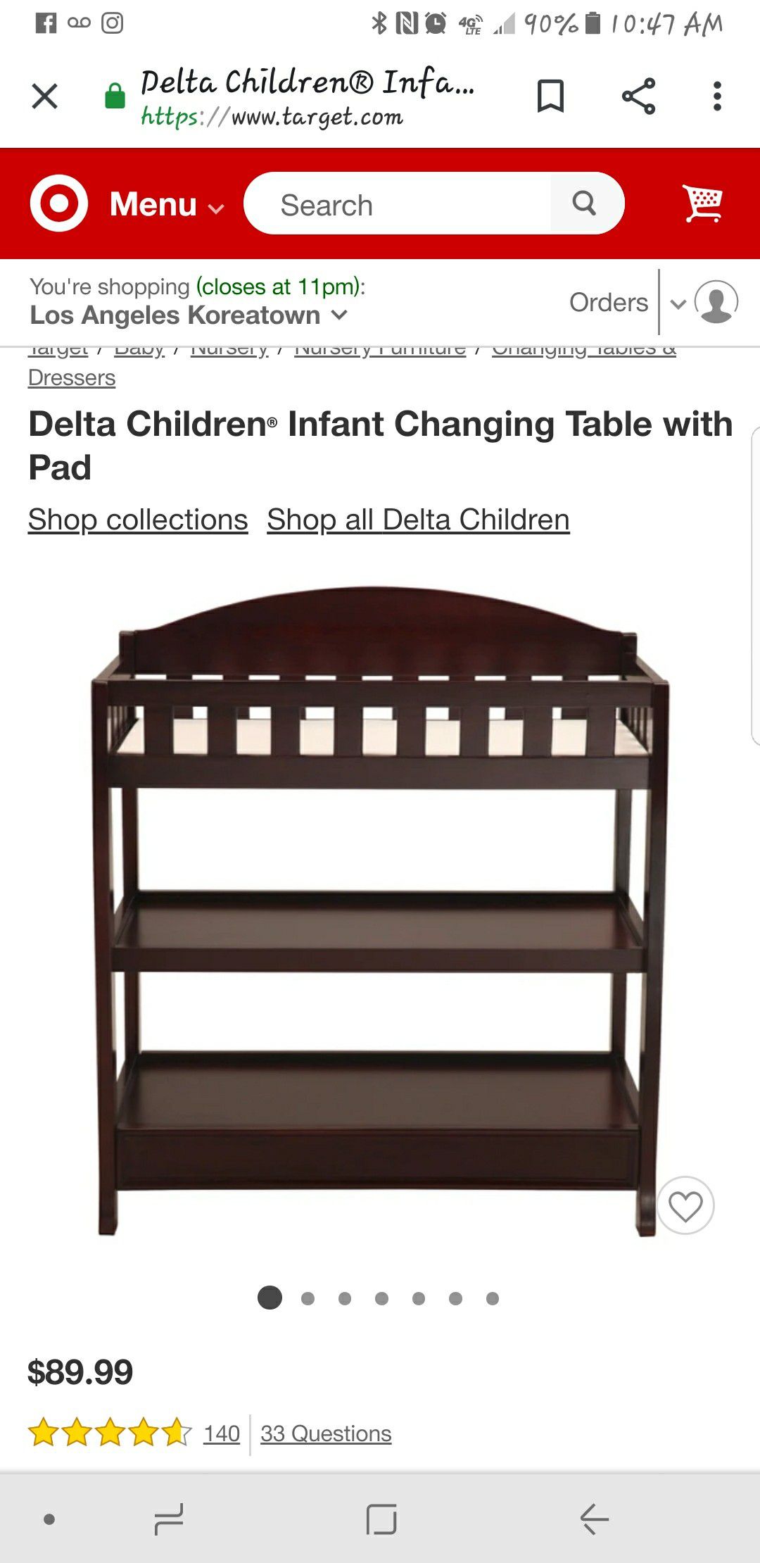 Delta changing table