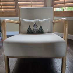 Mid-Century Style Accent Chair (Pillow Included)