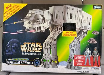 Star Wars POTF Electronic Imperial At-At Walker 1997 Sealed In Box
