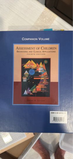 Assessment of Children: Cognitive Applications, Fourth Edition — Jerome M. Sattler