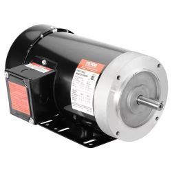 231*2HP Electric Motor 3450 rpm, AC 230V/460V, 56C Frame, Air Compressor Motor 3-Phase, 5/8" Keyed Shaft, CW/CCW Rotation for Agricultural Machinery a