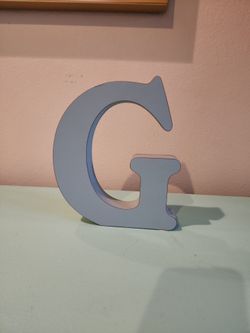 Home Decor Letter "G" Teal/Light Blue