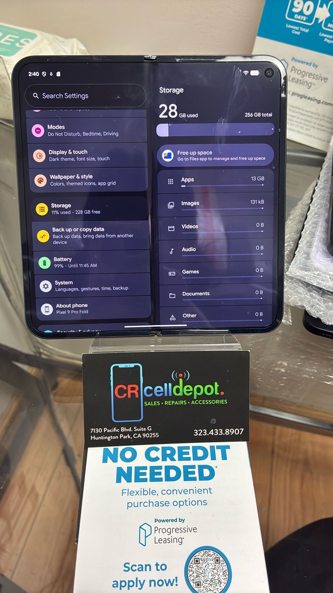 Pixel 9 Pro Fold 256gb Verizon Only