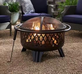 Wood burning fire pit