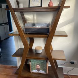 Oak Mid-Century Bookshelf