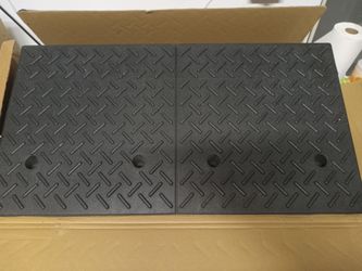 Black Rubber Curb Ramp Set of 2