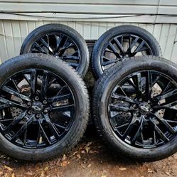22” OEM Chevy Rims With Tires