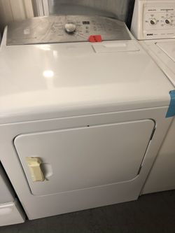 New scratch and dent kenmore dryer. 1 year warranty