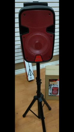 8" Bluetooth speaker DJ karaoke style comes with microphone
