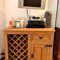 Farmhouse Style Wine Rack Wood