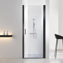 *Brand New* Frameless Tempered Glass Shower Door, 36”W x 72”H, Matte Black Finish