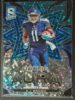 Photo A.J. BROWN ROOKIE 2019 PANINI SPECTRA ROOKIE AURA BLUE 47/50 # RA-14 TENNESSEE TITANS