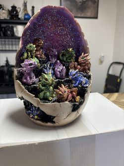 Baby Dragons Illuminated in Geode Collection