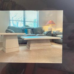 Table Set With Coffee Table & 2 End Tables