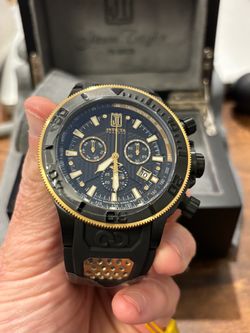 Invicta 51306 Jason Taylor Reserve Limited Edition Chronograph Watch Black and Gold