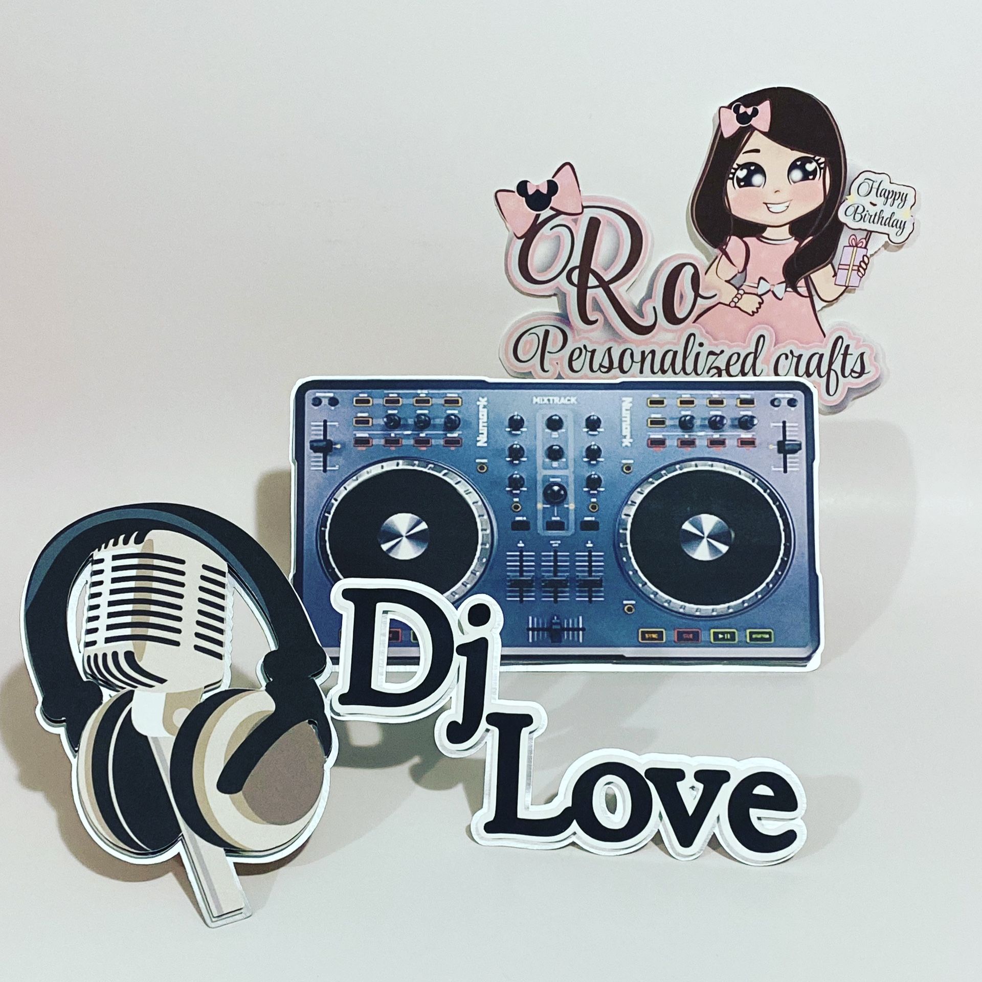 Cake Topper -Dj 