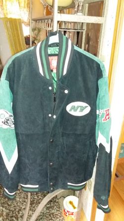 New York jets suede coat