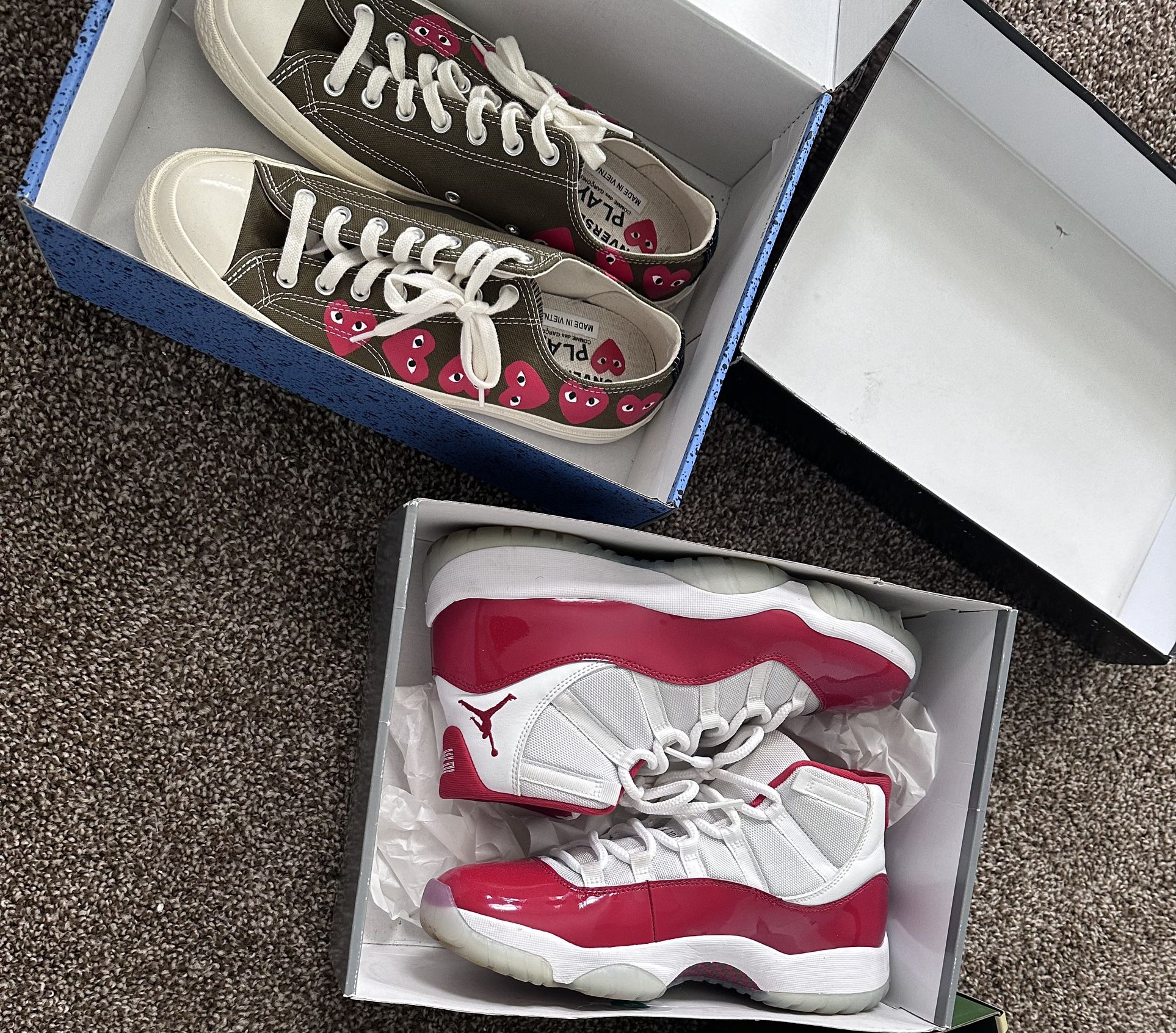 Jordan 11s Cherry Play shoes 