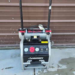 Husky 4.5g Portable Electric Quiet Twin Stack Jobsite Air Compressor