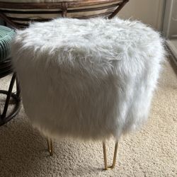 Furry Ottoman From Wayfair 