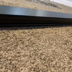 black floating shelf 