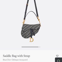 Blue Christian Dior Purse