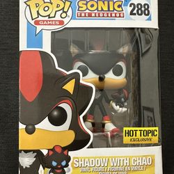 Funko Pop Games Sonic The Hedgehog Shadow With Chao 288 Sega