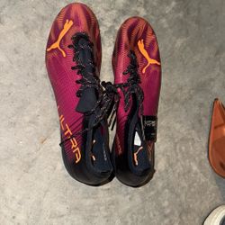 Purple Puma Cleats 