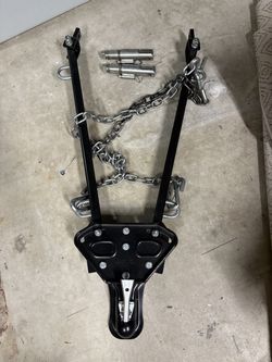 Haul master tow bar and blue ox pins