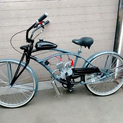 New 2 Stroke Lowrider Deluxe Motorized Bike 100cc.