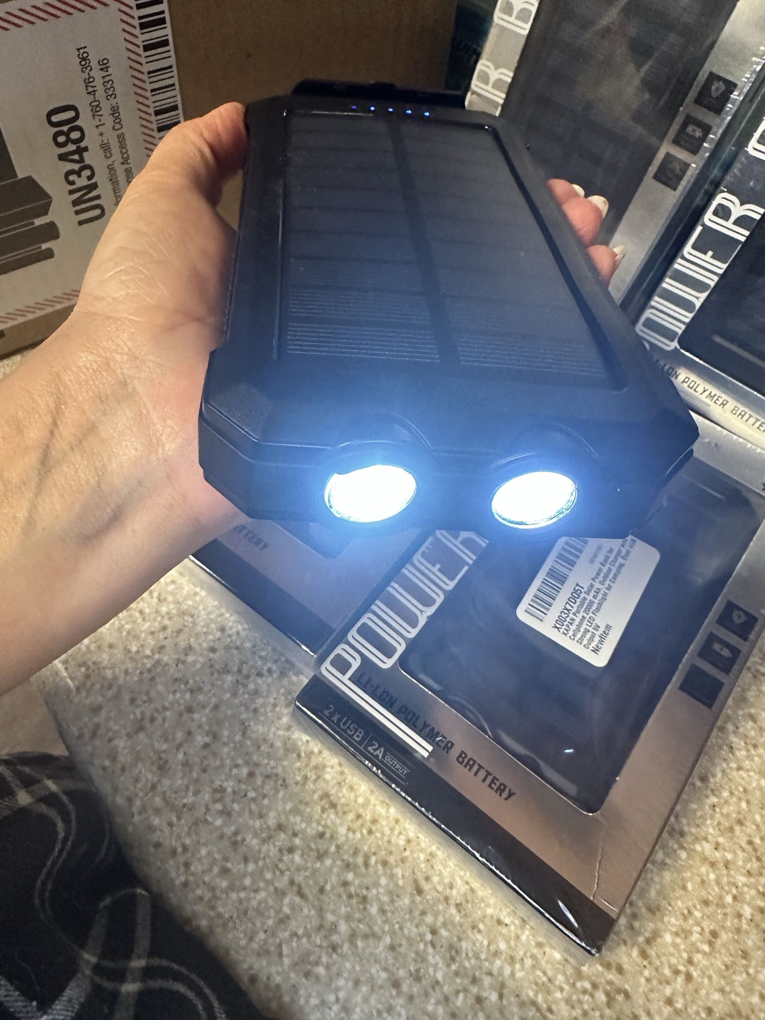 Solar Power Bank 20000mah (brand New) Price Per 1 Pc