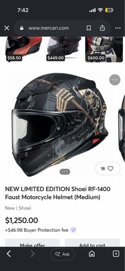 Shoei Rf-1400 Faust motorcycle helmet